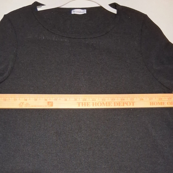 NIP eloges Sz. M Black Crew Neck Puffed Long Sleeve Mini Skirt/Long top - Picture 3 of 11